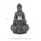 Glitzhome® 12" Zen-Style LED Tabletop Fountain with Pump